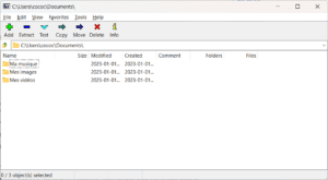 7zip main interface