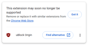 ublock chrome manifest v3
