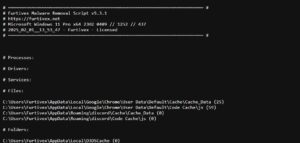 FMRS Furtivex Malware Removal Script