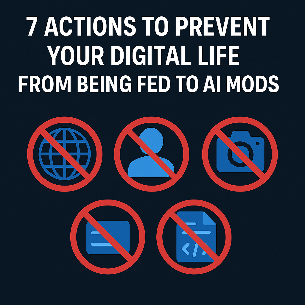 7 actions to prevent your digital life from being fed to AI mods