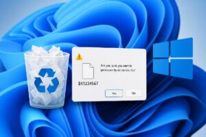 Windows Recycle Bin delete prompt bug